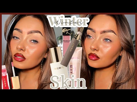 Clean Girl Makeup | Light Glowy Glass Skin | Winter Makeup For DRY SKIN ❄️✨