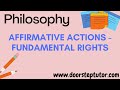 Affirmative Action and Equality Concepts