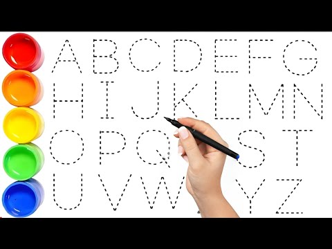 alphabet, abc song, abcd, a to z, kidsrhymes, collection for writing alongdotted lines for toddler.