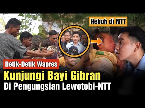 Haru! Detik-Detik Wapres Kunjungi Bayi Gibran di Pengungsian Lewotobi, Flotim, NTT