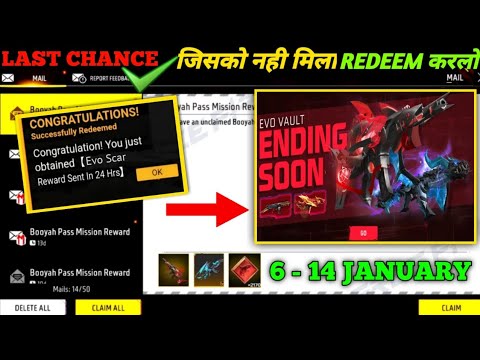 FREE FIRE REDEEM CODE TODAY 7 JANUARY REDEEM CODE FREE FIRE | FF REDEEM CODE TODAY 7 JANUARY