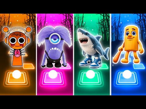 Sprunki Eater 🆚 Minions Banana 🆚 Tralalero Tralala 🆚 Tung Tung Tung Sahur Tiles Hop