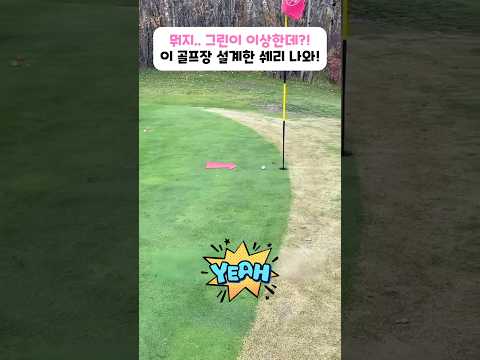 뭐지?..그린이 좀 이상한데?! 이 골프장 설계한 쉐리 나와!!! #골프 #golf #golfswing
