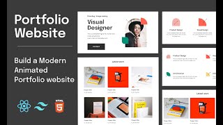 🔥 Build a Modern Portfolio Website using ReactJS | Tailwind CSS | Framer-motion