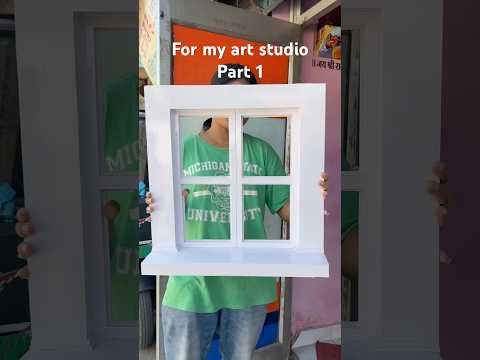 I made a fake window #homedecor #gamingstudio #interiordesign #artandcraft