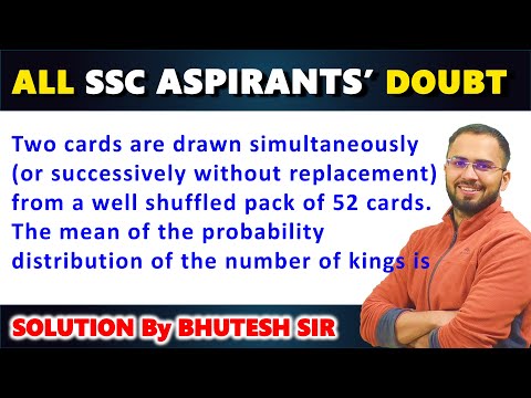 Two cards are drawn simultaneously or successively without replacement from a well-shuffled pack of