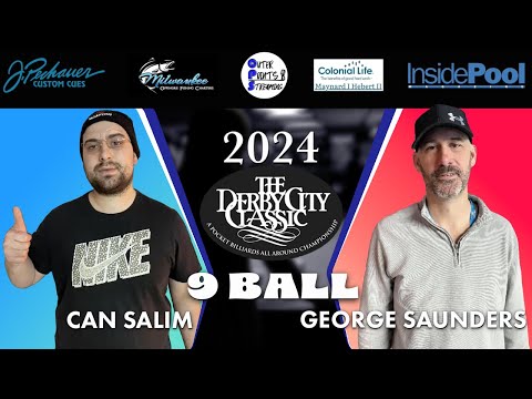 Can Salim vs George Saunders  | 9-Ball Showdown at Derby City Classic #billiards #snooker #9ball