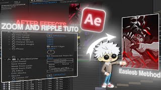 SMOOTH ZOOM & RIPPLE TUTORIAL | AFTER EFFECTS (Easiest Method)