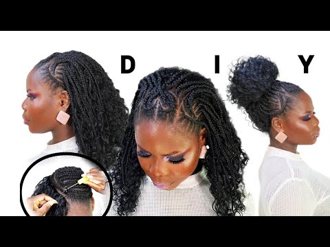 Single Knot Crochet Braids With  Feed-In Braid Design: DIY Protective Style