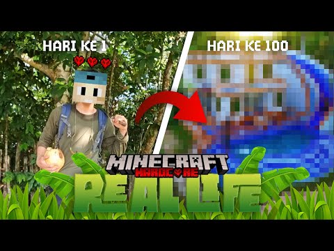 100 Hari Hardcore Minecraft REAL LIFE Jungle Only !!!!