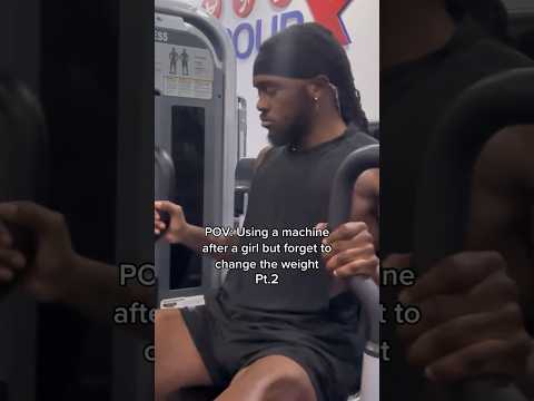Using a machine after a girl pt.2 #fitness #gym #shorts