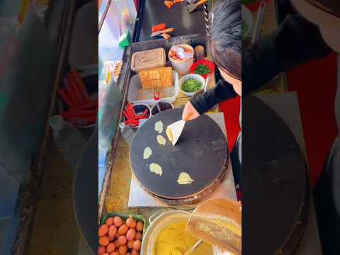 street food pancake #shorts #youtubeshorts