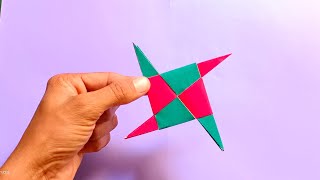 how to make paper ninja, origami ninja star, paper folding tricks,kagaj ki ninja