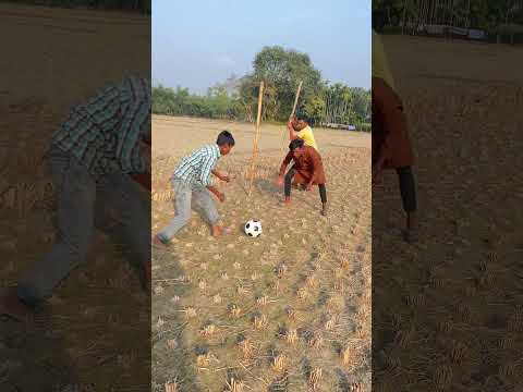 Why couldn't he score a goal with a football despite trying so hard?