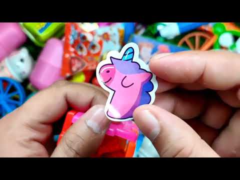 Some interesting and tasty candies with fant flyer and ASMR