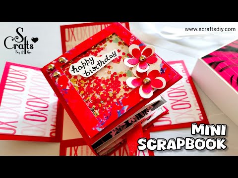 Birthday Scrapbook ❤️ | Handmade | S Crafts | Gift card ideas | Special gifts | (Tutorial available)