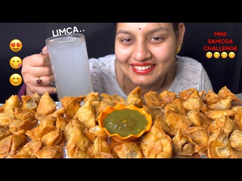 Eating Limca I  Small Size Samosa  Challenge😋🙃 I  Food Challenge I Foodie Gd