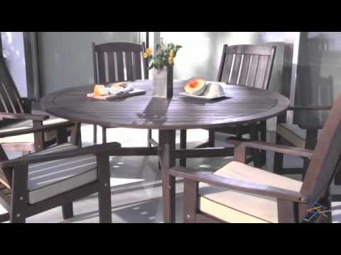 Cabos Collection Round Patio Dining Set - Product...