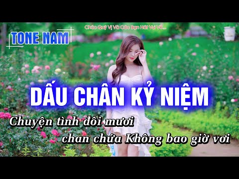 Dấu Chân Kỷ Niệm Karaoke Tone Nam – Beat Rumba Phối Mới Cực Hay – Hoàng Dũng Karaoke