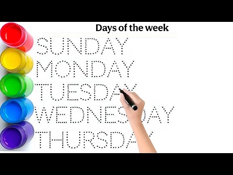 Sunday Monday Tuesday Wednesday Thursday Friday. Learn days of the week in english and hindi.