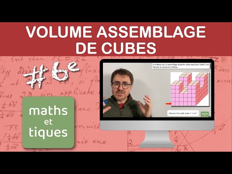 Calculer le volume d'un assemblage de cubes - Sixième