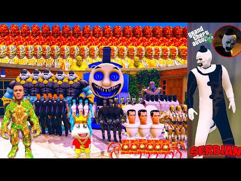 Franklin and Shinchan Playing Chupan Chupai With 3 HEADED WHITE FRANKLIN & Avengers | GTA5 AVENGERS