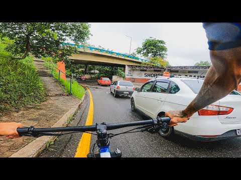 ROLÊ BIKE NA CHUVA PARA OUTRA CIDADE E FIQUEI PERDIDO - BIKE VLOG