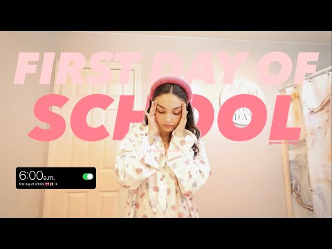 my FIRST DAY OF SCHOOL grwm + vlog (sophomore year of college)