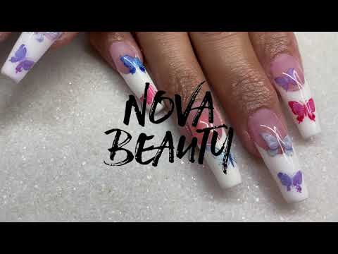 HOW TO: Easy French Butterfly Nails ♥︎