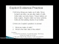 Citing Implicit and Explicit Evidence in Texts