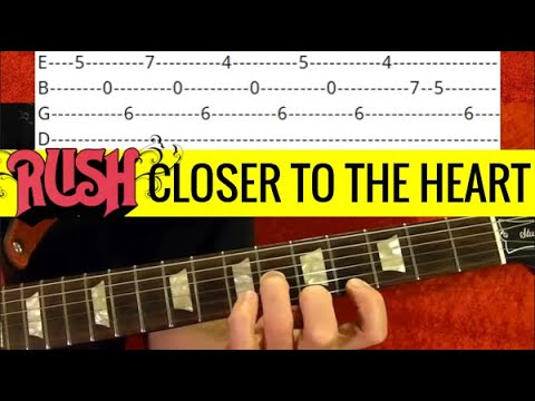 Closer to the Heart - Rush - Guitar Lesson With Tabs