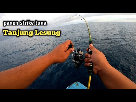 gilak!! baru lempar langsung di sambar!! tanjung lesung