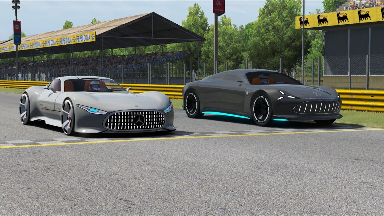 Mercedes-Benz AMG Vision GT 2013 vs Mercedes Vision AMG Concept 2022 at Monza Full Course