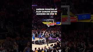LEBRON SCORED ON ALEX CARUSO THEN POINTED AT HIM… LAKER FANS TURNED ON AC 😳