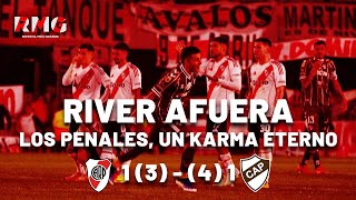 RIVER AFUERA CONTRA PLATENSE: los penales, un karma eterno