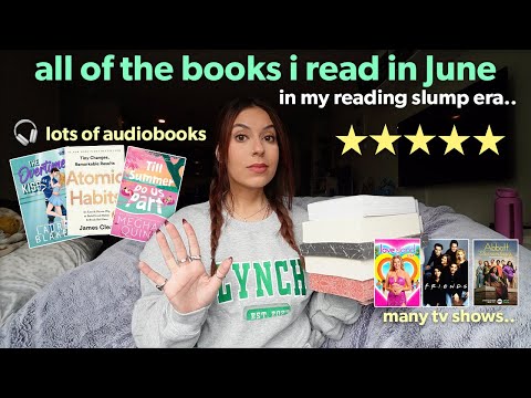 every book I read in June 🫐📖🧺 (while in the biggest reading slump)