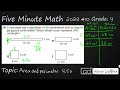 Area and Perimeter of Shapes