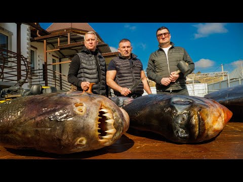 ПИРАНЬИ на МАНГАЛЕ. ПРИГОТОВИЛИ ПИРАНЬЮ и СЪЕЛИ. ENG SUB