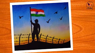 Independence day drawing / Independence day poster drawing / Happy Independence day drawing