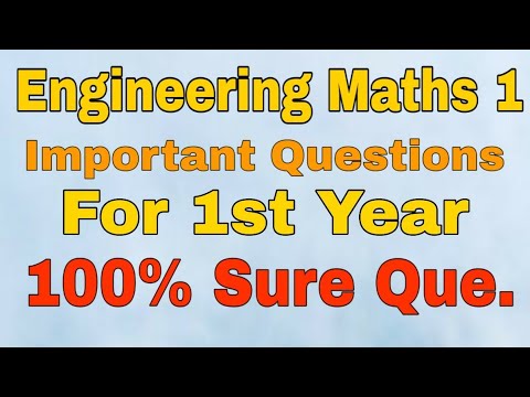 Engineering Maths 1 Important questions | B.Tech 1st...