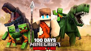 I Survived 100 Days in a PRIMAL APOCALYPSE in Minecraft Hardcore!