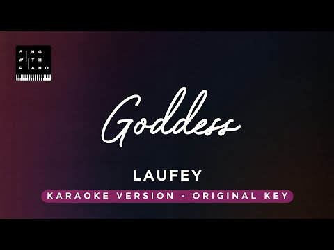Goddess – Laufey (Original Key Karaoke) – Piano Instrumental Cover with Lyrics