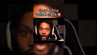 Cory lost it after voice crack😂
