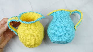 CÓMO TEJER UN JARRO AGUAMANIL A CROCHET | TUTORIAL PASO A PASO