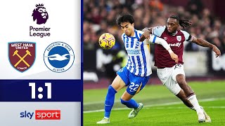 Brighton weiterhin schwerfällig! | West Ham United - Brighton & Hove Albion | HL - Premier League