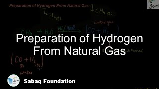 Preparation of Hydrogen From Natural Gas