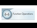 Composite Functions and Operations on Functions