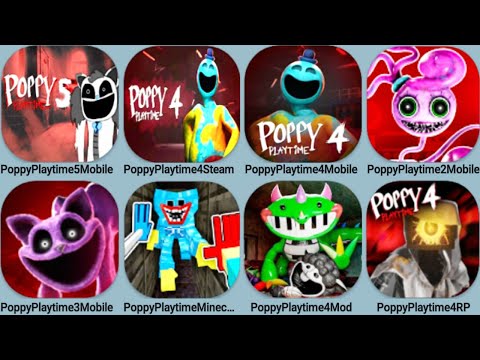 Poppy Playtime 5 Mobile Vs Poppy Playtime 4 Mobile + Steam,Poppy2Mobi, Poppy4Roblox, Poppy Minecraft