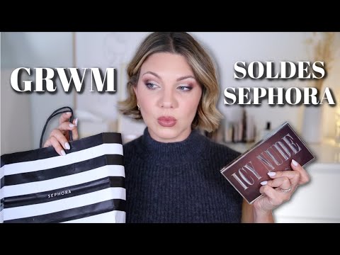 GRWM & HAUL SOLDES SEPHORA, LA PALETTE ICY NUDE DE HUDA BEAUTY + UNE SURPRISE INATTENDUE 🤔 🔥 !