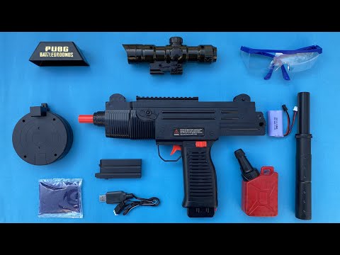 Realistic PUBG UZI Electric Toy Gun Unboxing.